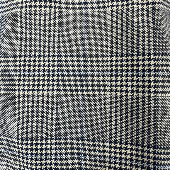 Michael Stars Houndstooth Moto Style Jacket Plaid Gray Cotton Blazer Sz M - Picture 4 of 8